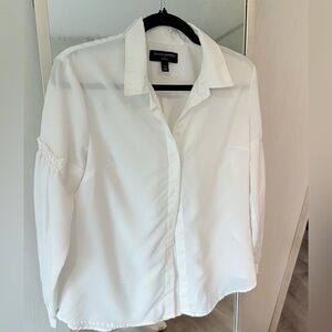 Banana Republic Classic White Button Down Shirt